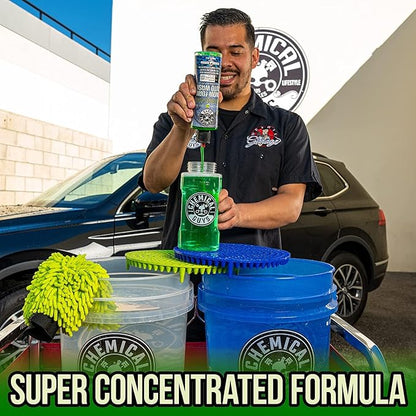 Chemical Guys Honeydew Snow Foam Auto Wash Cleanser 2 Pack (2 X 16 Fl. Oz.) - (Works with Foam Cannons, Guns or Bucket Washes) Safe for Trucks, Motorcycles, RVs & More, Honeydew Scent - CWS_110_1602