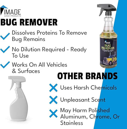 Image Wash Products Bug Remover – 32oz Best Bug Remover for Cars/Truck Exterior | Bug Cleaner for Vehicles, Car Bug Remover Spray, Bug Off Car Cleaner, Bug Wash for Cars
