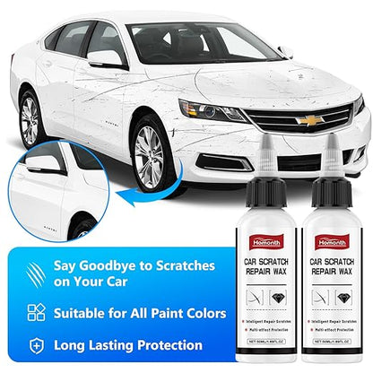 Homonth Car Scratch Remover,Car Paint Scratches Repairing & Polishing Paint Restorer, Multi-Effect Protectio,for All Vehicles, Homonth Car Scratch Repair Wax,2025 Upgrade (2pc)
