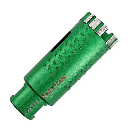 KURSTOL Diamond Core Drill Bits - 1-1/2 Inch with 58-11 Thread Granite Hole Saw Dry or Wet Drilling Hard Stone Marble Concrete Quartz Countertop Laser Welded Masonry Coring(38mm)