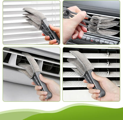 14PCS 100-Inch Extendable Duster Kit – Bendable Chenille/Microfiber/Window Blind Tools for Home/Car/High Ceilings