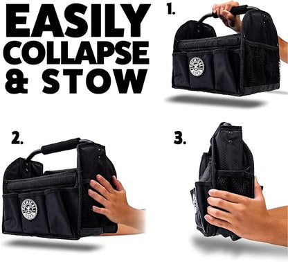 Chemical Guys Quick Load Collapsible Detailing Car Caddy Organizer & Storage – Portable Wash and Garage Organizer for Supplies, Tools and Accessories – Durable Black Design for Cars, Trucks & Home | Quick Load, Collapsible, For Cars, Trucks, SUVs, RVs