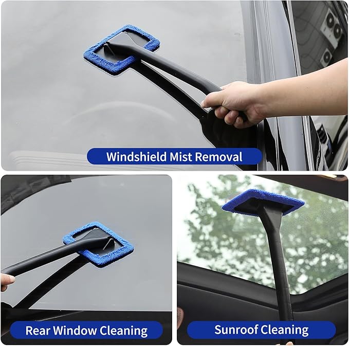 Qydipclin 38PcsB Car Detailing Kit, Car Detailing Brush Set, Car Wash Cleaning Kit, Car Detailing Brushes, Professional Car Care Kit for Interior Exterior Wheels, Blue