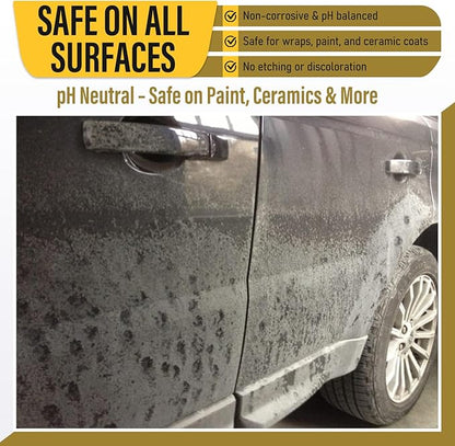 woolwax SALTBUSTER Salt & Brine Remover/Neutralizer for Auto & Trucks, PH Neutral Formula, 5 Gallon Concentrate makes 500 Gallons