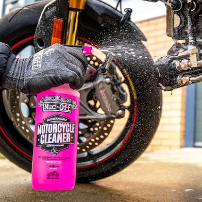 Muc Off 664US Nano-Tech Motorcycle Cleaner, 1 Liter - Fast-Action, Biodegradable Motorbike Cleaning Spray - Safe On All Surfaces and All Types of Motorcycle Pink