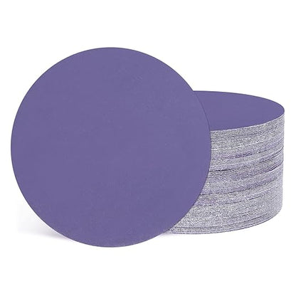 Kozelo 50 Pcs Sanding Discs 2 Inch 800 Grit Hook and Loop Random Orbital Sandpapers Suitable for Drywall Sander Wood Metal Furniture, Purple
