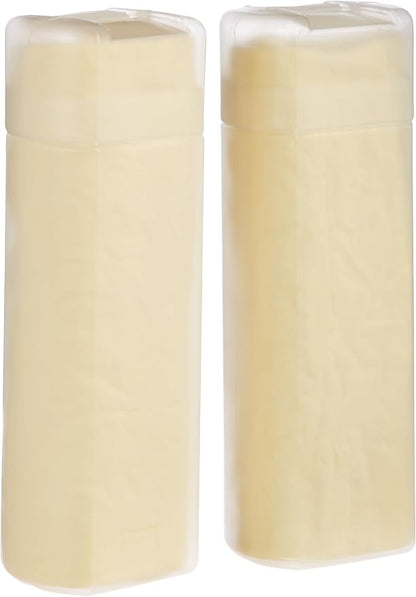 Amazon Basics Drying Synthetic Chamois Cleaning Cloth, 26" x 17", 2 Pack, Yellow