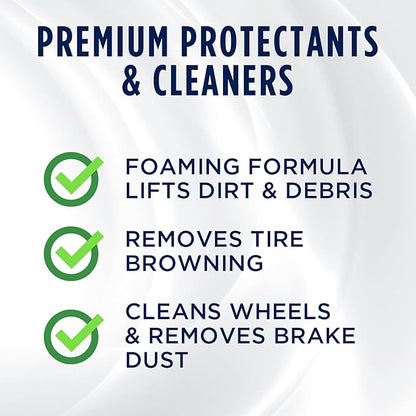 303 Products Wheel and Tire Cleaner - Cleans Both Wheels and Tires Effectively - Tough on Brake Dust - Removes Tire Browning - Foaming Formula, 15.5 fl. oz. (30596CSR) Packaging May Vary (Pack of 2)