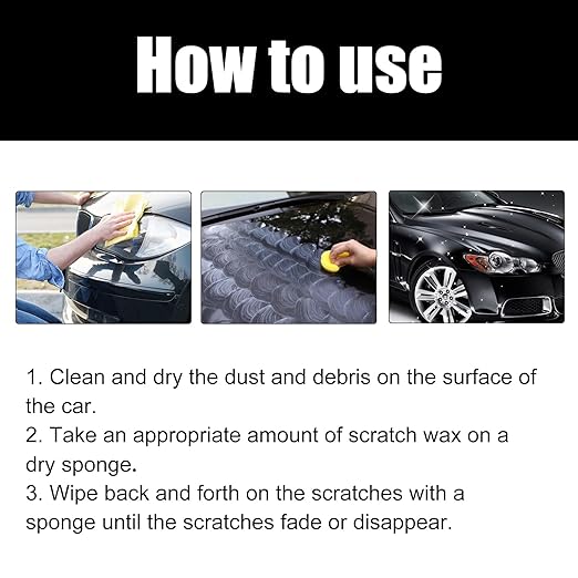 Scratch Remover for Vehicles,2025 New Upgrade Car Scratch Repair Paste,Containing Wiping Sponge car Paint Scratch Repair Polishing Wax,Used for Deep Scratches on Various Vehicles (2pc)