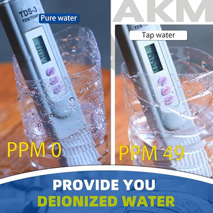 AKM Spotless Water System for car wash,Pre-Filled with DI Resin, DI Water System,Garden Hose Quick Connector, Deionized Water System for RV, Vehicles, Motorcycles, Bikes, Boats, Planes,No Spots