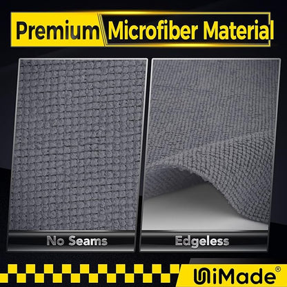 Microfiber Cleaning Cloth, 24 Pack Reusable Microfiber Towels for Cars Lint Free Cleaning Shop Towel Rags for Home Kitchen Automotive Bar Mechanic Restaurant Garage, 11"x 12", Grey