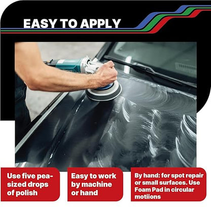 LAUCO Swirl+Plus Scratch Remover, Polish Compound, Professional Silicone-Free Finishing Polish for Removing Fine Scratches, Swirls & Oxidation, Clear Coat Safe, High-Gloss Mirror Finish