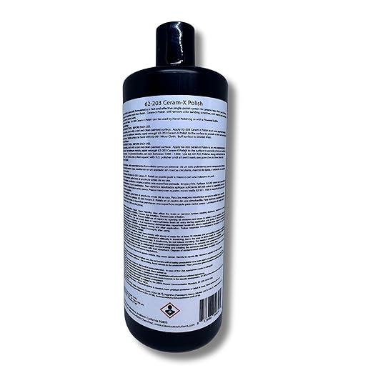 CSI Ceram-X Car Polish | The Original Single Product Polish | Heavy Defect Removal to Swirl Free Shine | Water Based Formulation | Filler-Free | Body Shop Safe