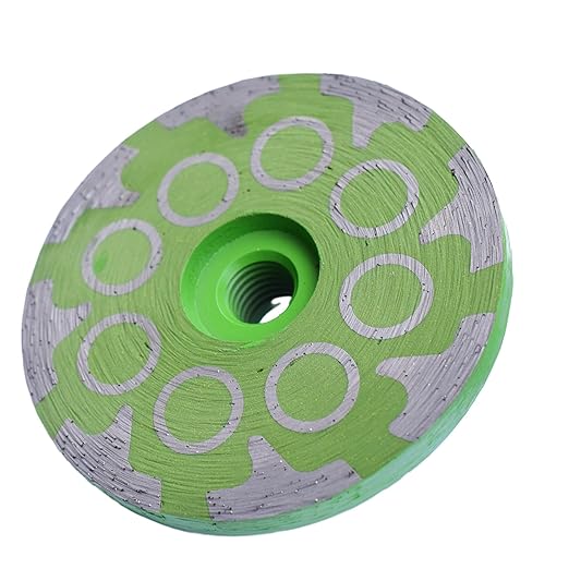 Actintool 4 in.x 5/8-11 in. Smooth Grinding Resin Filled Diamond Cup Wheel for Angle Grinder, Resin Filled Diamond Grinding Wheel for Granite Marble Engineered Stone