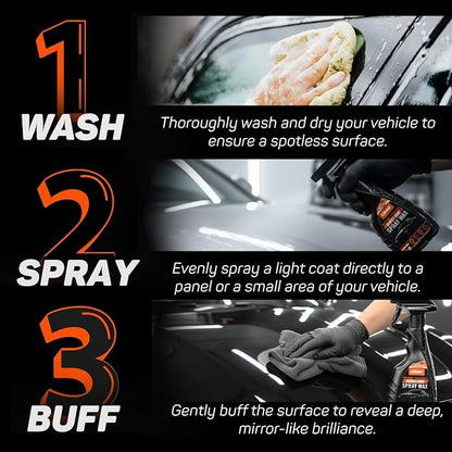 L’UXANI Graphene Ceramic Spray Coating | Advanced Graphene Technology | Professional Hydrophobic Top Coat for Cars, Motorcycles, RVs & Boats | Deep Gloss, Easy Application, Long-Lasting Protection