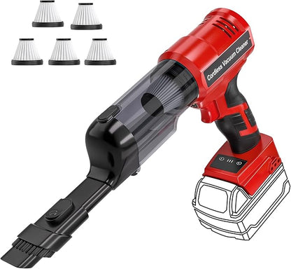 Adisipsoarin Cordless Vacuum Cleaner for Milwaukee M18 18V Battery, Electric Handheld Vacuum Cleaner with 105AW Powerful Suction, Portable Vacuum Cleaner for Floor, Carpet, Car(Battery Not Included)