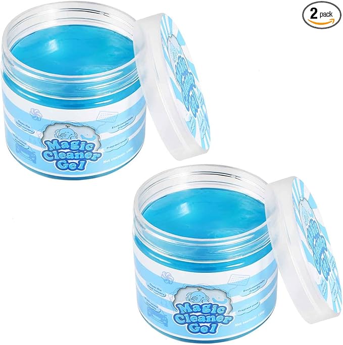 SenseYo 2 Pack Car Cleaning Gel Putty, Car Interior Cleaner Slime Auto Detailing Tools Universal for Notebook Keyboard Camera