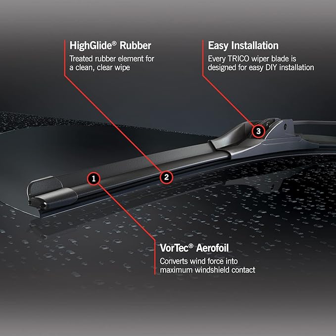 TRICO Diamond™ (25-2619) 26 Inch & 19 Inch pack of 2 High Performance Automotive Replacement Windshield Wiper Blades For My Car Super Premium All Weather Beam Blade for Select Vehicle Models