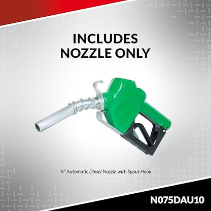 Fill-Rite N075DAU10 3/4" Automatic Nozzle (Green)