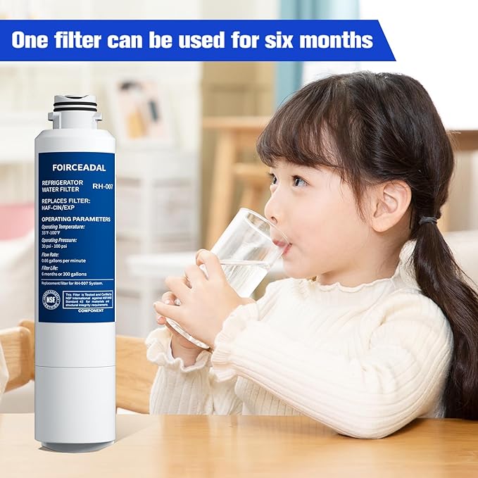 DA29-00020B Water Filter Replacement for Samsung HAF-CIN/EXP, DA29-00020A/B, DA97-08006A-1, RF28HMEDBSR, RF263BEAESR, Pur Water Filter Accessories 2 Pack