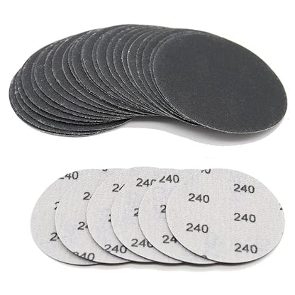 CTPICXM 30pcs Sandpaper 3 inch Sanding Discs Hook and Loop 240 Grits Wet Dry Sandpaper for Random Orbital Sander Automotive Metal Sanding Polishing