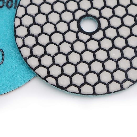DT-DIATOOL Dry Diamond Polishing Pads 4 Inch for Granite Marble Quartz Stone Countertop Tiles 8 Pieces Grits 1500