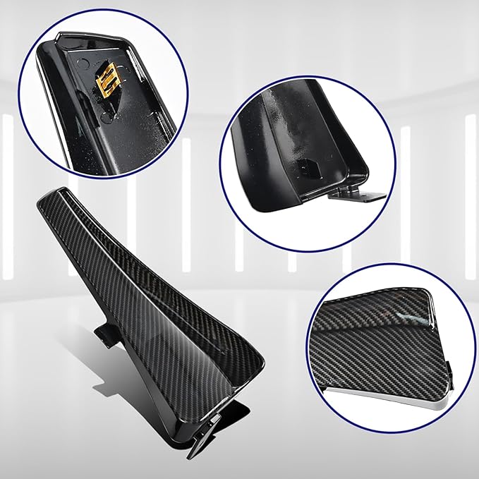 BILLFARO Extended Front Splash Guards Mud Flaps,Carbon Fiber Pattern Wheels Rock Guards Mudflap Fender Mudguard Mud Guards Protector ﻿Accessories for Corvette C8 Z06 2023+ for C8 E-Ray 2024+