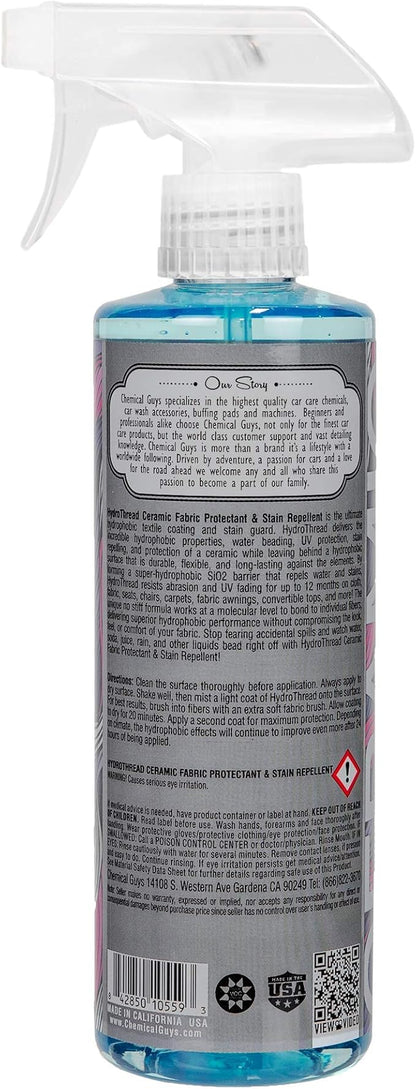 Chemical Guys SPI22616 HydroThread Ceramic Fabric Protectant & Stain Repellent (Works on Fabric, Carpet & Upholstery), 16 oz.