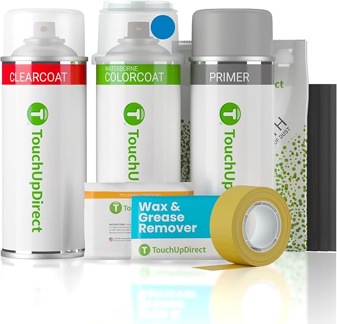 TouchUpDirect H1Q Twilight Blue Metallic Compatible with Subaru Exact Match Touch Up Paint Aerosol - Platinum Kit