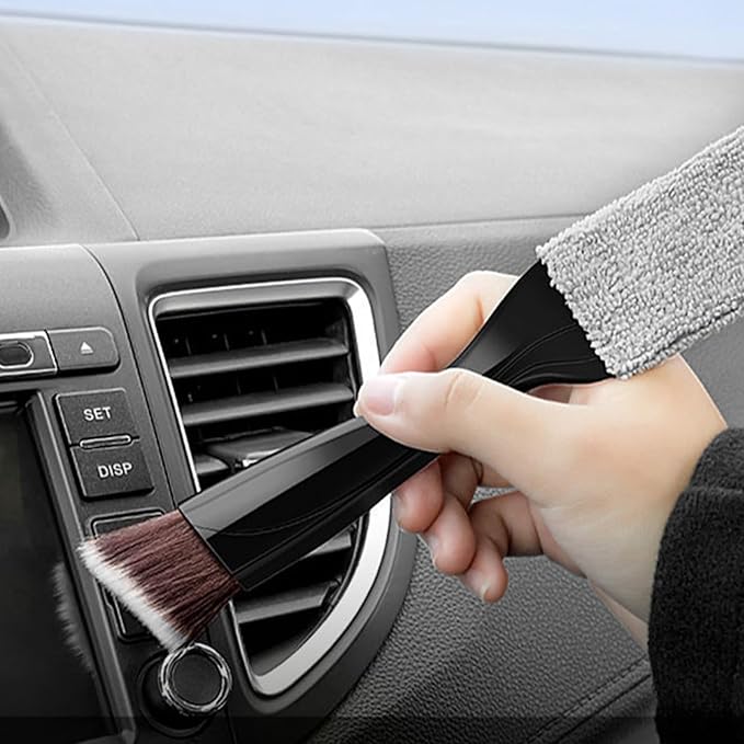 IAXSEE 3 PCS Soft Car Interior Detailing Brush Set Dash Duster Tools Dust Removal Kit for Auto Truck SUV & RV Interior Cleaning