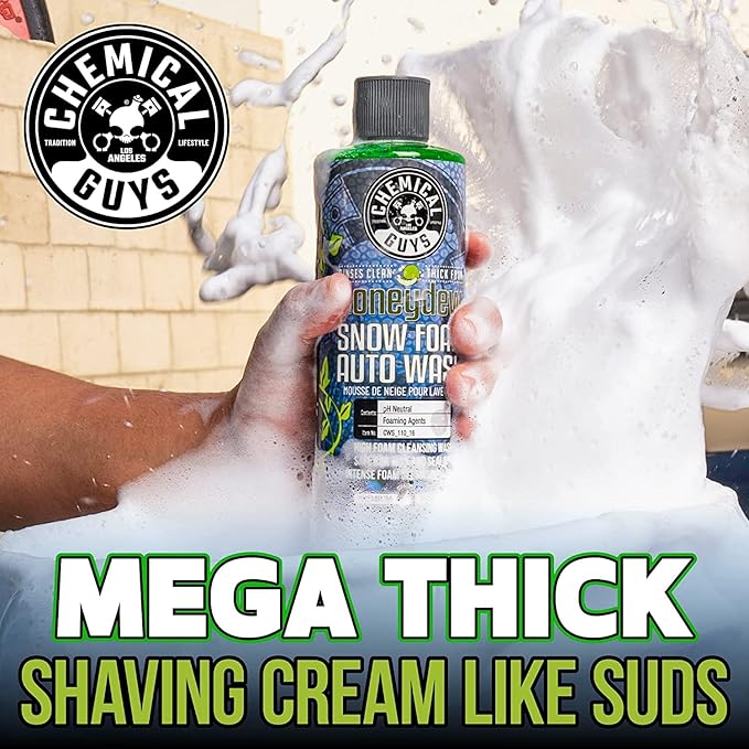 Chemical Guys TORQ Professional Max Foam 8 Cannon and Honeydew Snow Foam Soap Kit - High Foaming Car Wash Cannon with 1 Gallon Concentrated Soap - Safe for Cars, Trucks, SUVs, RVs and More, 128 fl oz
