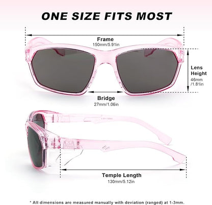 ProtectX Classic Safety Glasses, Anti-Fog Scratch Resistant Lenses, Protective Eyewear for Work, Indoor/Outdoor, ANSI Z87.1