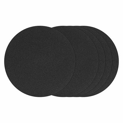 Kozelo 25 Pcs Sanding Discs 7 Inch 80 Grit Hook and Loop Orbital Sandpaper Suitable for Metal Wood Furniture DIY Grinding and Polishing, Black