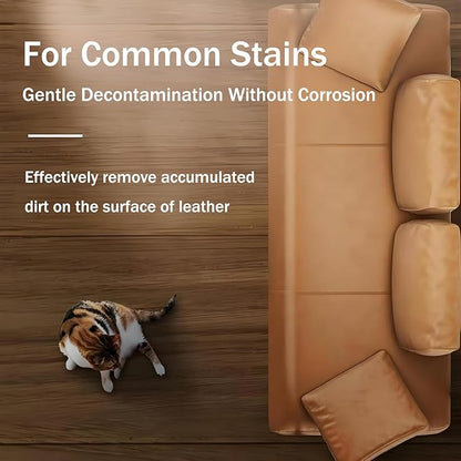 Leather Cleaner for Couches, Boots, Chairs, Bags, Purses & Auto Interior with Microfiber Towel Included,Safe for Car, Home, Office, & More,Neutral and Mild Leather Cleaner That is Not Harsh on Hands
