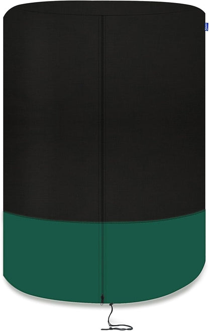 kayme Tire Cover, Large Tire Storage Bag, Seasonal Spare Tire Storage Cover, Durable Tire Bags Used in Trucks, SUV, Trailer Sun Rain Snow Protection, Fit 28 Inch Tire Diameter-Black Green