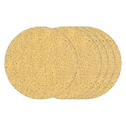 Kozelo 25 Pcs Sanding Discs 3 Inch 40 Grit Hook and Loop Random Orbital Sandpapers Suitable for Drywall Sander Wood Metal Furniture, Yellow