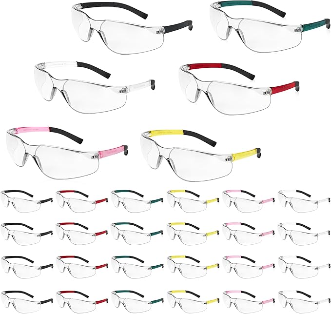 Salfboy Safety Glasses for Men Women ANSI Z87.1 Safety Glasses Bulk Protective Eyewear Scratch-Resistant