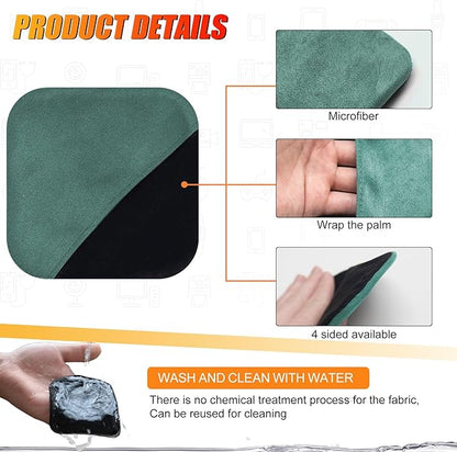 SuperKaKa Car Screen Cleaner- Vehicle Touchscreen Microfiber Cleaning Cloth, Touch Screens Clean Wipes Cars Interior Accessories Universal for Tesla Dashboard Display (Green)