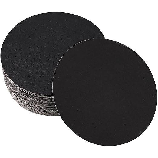 30PCS 6 inch Silicon Carbide Sanding Discs 150 Grit, Wet Dry Orbital Sander Hook and Loop Sandpaper Disc, Best for Metal,Automotive,Wood Polishing