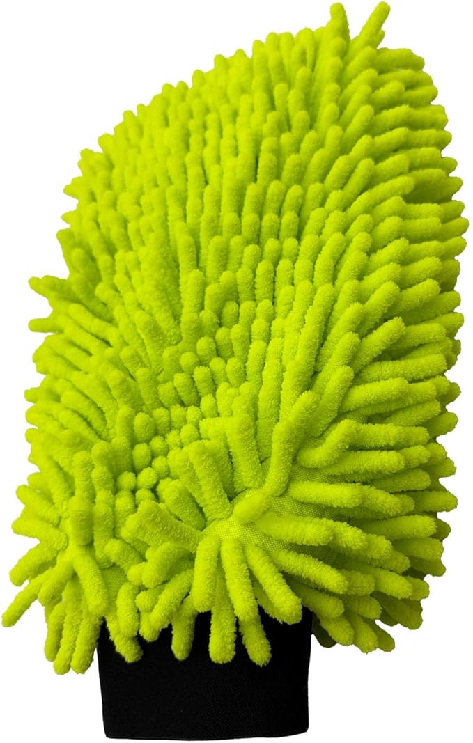Mr. Detroit - 2 Double Noodle Wash Mitt, Scratch-Free Deep Cleaning| Ultra-Soft Microfiber Waterproof Wash Mitt for Home Use and Auto Detailing (2 Pack)