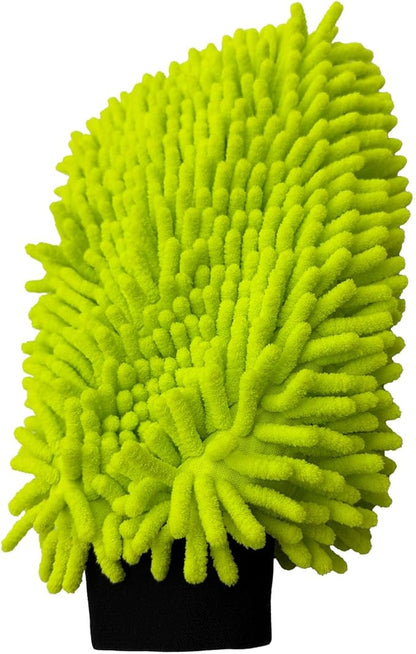 Mr. Detroit - 2 Double Noodle Wash Mitt, Scratch-Free Deep Cleaning| Ultra-Soft Microfiber Waterproof Wash Mitt for Home Use and Auto Detailing (2 Pack)