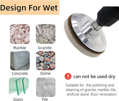 Sponge Fiber Polishing Pads for Marble Granite Stone Cleaning Buffing Wheel 4 Inch 7 PCS Set