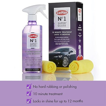 CarPlan No.1 Car Polish Wax, Super Gloss Sealant Kit, 21 Fl Oz