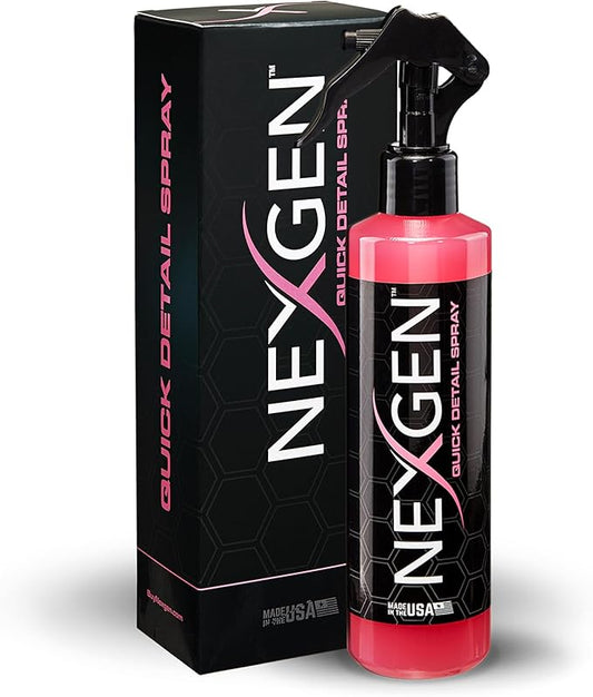 Nexgen Quick Detail Spray (8oz) - Ultimate Spot Cleaner & Ceramic Coating Maintenance - Instant Car Detailing for Freshly Waxed Shine - Car Cleaning Supplies - Protects & Extends Paint Lifespan