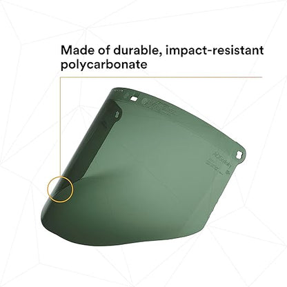3M Polycarbonate Faceshield WP96C, Dark Green, 82702-00000, Pack of 1