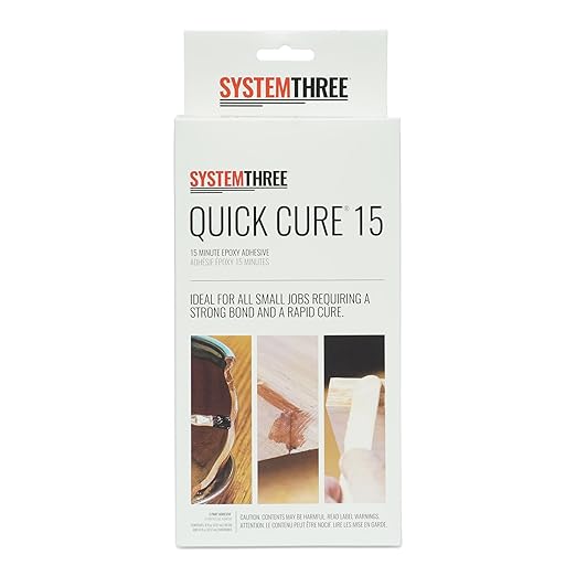 System Three Quick Cure 15 Epoxy Adhesive, 1 Pt Bottle Kit, Amber