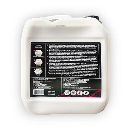 SONAX CutMax Cutting Compound | High-Abrasive Paint Correction Polish for P1500 Grit Sanding Marks | Silicone-Free, Dust-Free, and Odorless | Long Buffing Cycle for Severe Weathered Paint | 24650 | 5L