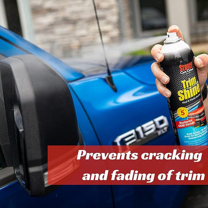 Stoner Car Care 91034-3PK Trim Shine – Vinyl and Plastic Protectant Coating for Interior and Exterior Automotive Detailing, Quick Auto Trim Restorer, Fast-Drying No Sling Formula – 12 oz (Pack of 3)
