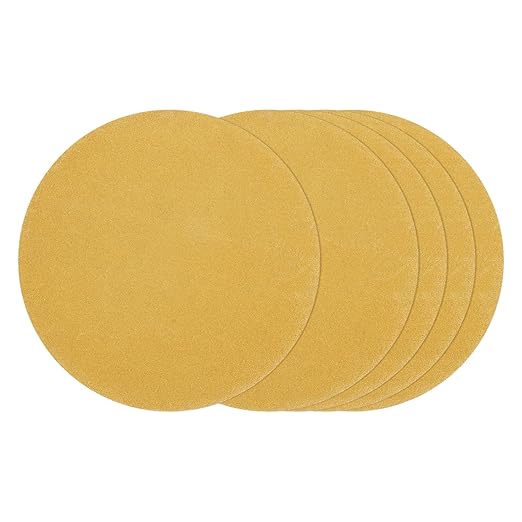 Kozelo 30 Pcs Sanding Discs 2 Inch 320 Grit Hook and Loop Random Orbital Sandpapers Suitable for Drywall Sander Wood Metal Furniture, Yellow