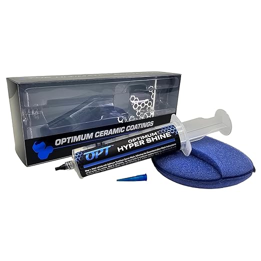 Optimum Hyper Shine DIY Ceramic Coating 15CC for Vehicles, No High Spots, Easy Application, No Polishing Required, 3 Years of Protection, High Slickness and Gloss, Fills Light Swirls and Scratches